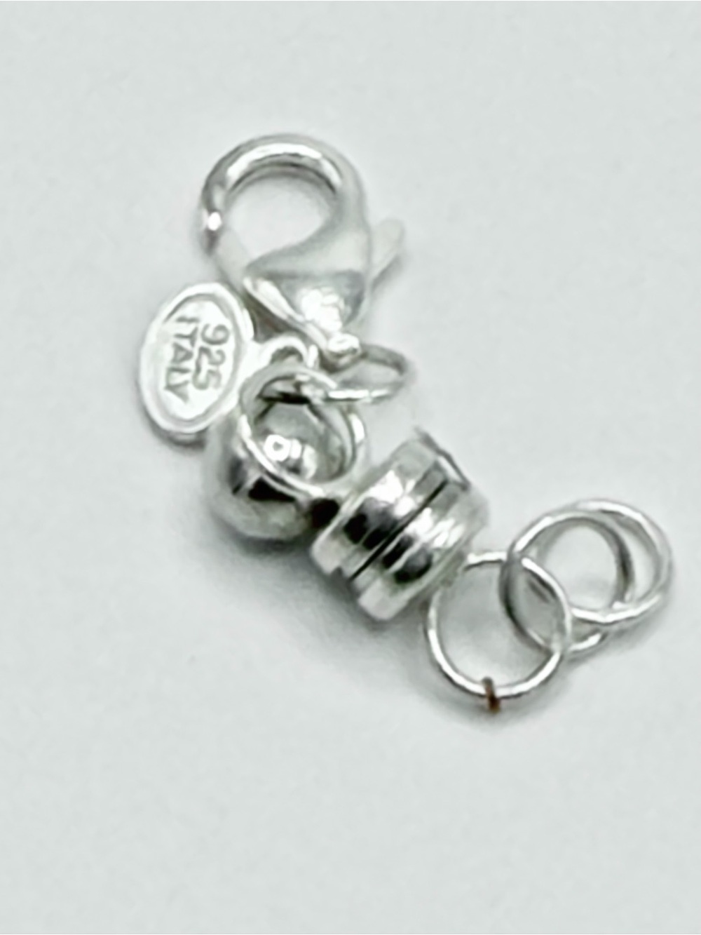 Silpada Sterling Silver Magnet/Lobster Claw Necklace Clasp/Extender 1-1/2”